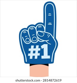 Charming Bright Vibrant Foam Fingers Set Number One