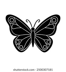 Encantador Vector de mariposa: dibujos animados, Clipart, arte de línea para diversos proyectos de diseño