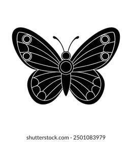 Encantador Vector de mariposa: dibujos animados, Clipart, arte de línea para diversos proyectos de diseño