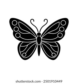 Encantador Vector de mariposa: dibujos animados, Clipart, arte de línea para diversos proyectos de diseño