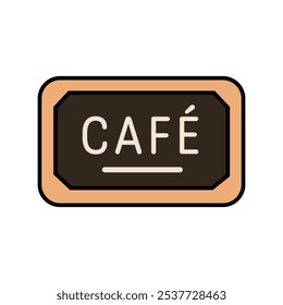 Charme Cafe Sign Clip Art für gemütliche Einstellungen