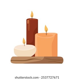 Charming Candles Vector Clip Art for Cozy and Elegant Designs