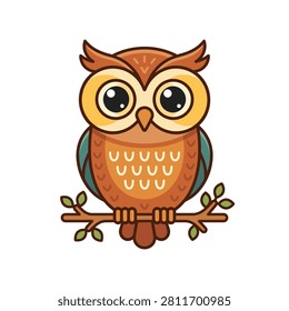 A charming cartoon owl character.