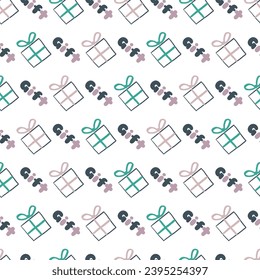 Charming Chic Gift Packages Vector Pattern can be use for background and apparel design