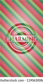 Charming christmas badge.