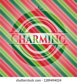 Charming christmas badge.