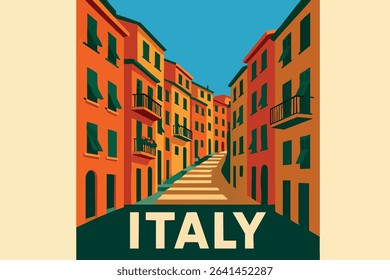 The charming coastal streets of Cinque Terre are lined with colorful houses and narrow paths, offering stunning views of the Mediterranean and the idyllic lifestyle of this UNESCO-protected region