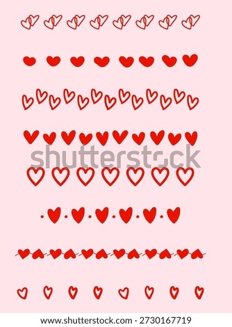 A charming collection of hand-drawn heart border illustrations created in a clean, minimal, and romantic style.
These decorative heart borders are perfect for adding a warm and lovely touch to a wide range of creative projects