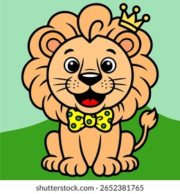 Animais de desenhos animados encantadores e coloridos, cheios de personalidade, ótimos para adesivos, jogos, materiais de sala de aula ou projetos de design alegres.