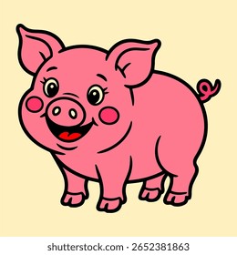 Animais de desenhos animados encantadores e coloridos, cheios de personalidade, ótimos para adesivos, jogos, materiais de sala de aula ou projetos de design alegres.