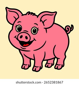 Animais de desenhos animados encantadores e coloridos, cheios de personalidade, ótimos para adesivos, jogos, materiais de sala de aula ou projetos de design alegres.