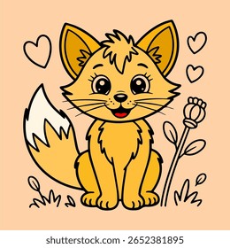 Animais de desenhos animados encantadores e coloridos, cheios de personalidade, ótimos para adesivos, jogos, materiais de sala de aula ou projetos de design alegres.