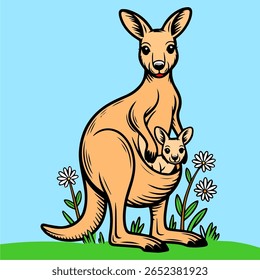 Animais de desenhos animados encantadores e coloridos, cheios de personalidade, ótimos para adesivos, jogos, materiais de sala de aula ou projetos de design alegres.