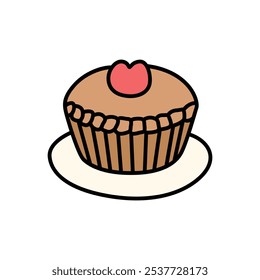 Charming Cupcakes Clip Art for Sweet Treat Designs