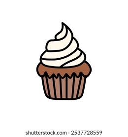 Charming Cupcakes Clip Art for Sweet Treat Designs