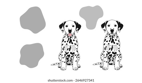 Charming Dalmatians with Distinctive Spots Creating Unique Patterns for Your Creative Projects