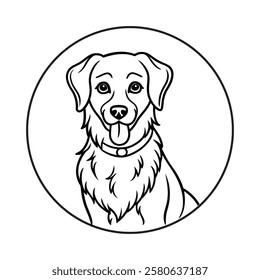 Charming Dog Vector Illustration for T-shirt design