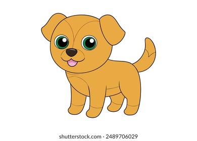 Charming dog vector illustrations in cartoon, clipart, and line art styles for your designs