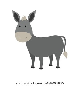 Charming Donkey Vector Art for Creative Projects