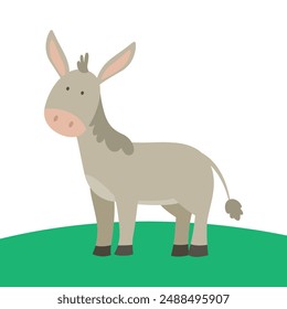 Charming Donkey Vector Art for Creative Projects