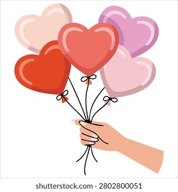 Charming drawing hand holding