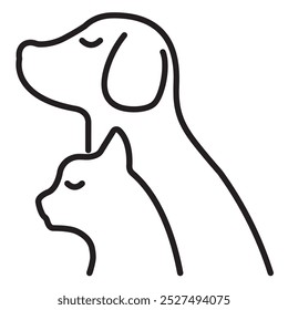 Charming Duo Dog Vector Illustrations