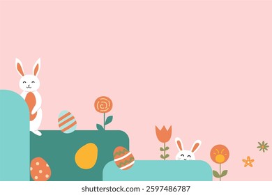 Charming easter patterns featuring bunnies, eggs, and spring flowers for festive designs.