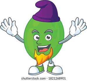 A charming fairytale of cocci Elf cartoon drawing concept. Vector illustration