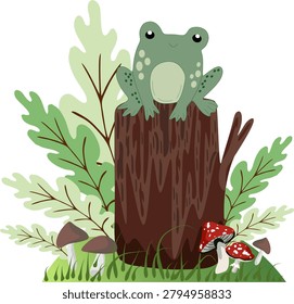 Charming flat vector illustration