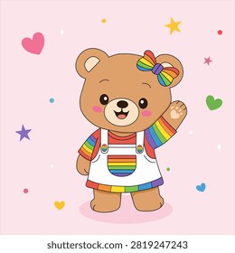 Charming flat vector illustration