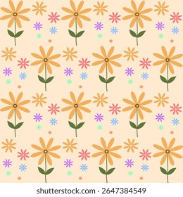 Charming floral pattern design creative studio digital pattern cozy environment aesthetic viewpoint nature inspired, seamless pattern