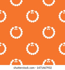 Charming gemstone bracelet pattern vector orange for any web design best