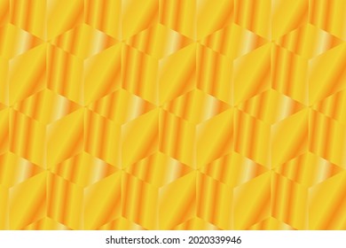 A charming gold metal patterned 3d background with a blend of adjusted color gradations