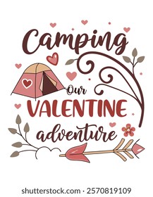 A charming graphic design perfect for Valentine's Day gifts or apparel.