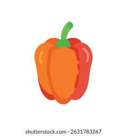 Uma representação gráfica encantadora de pimentões recheados ideal para receitas e cozinha saudável.