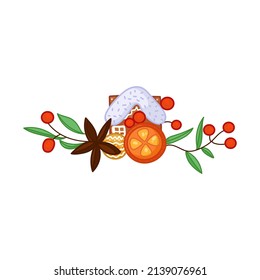 Encantadora casa de jengibre dibujada a mano. Aislado sobre el patrón de invierno de fondo blanco para impresiones textiles, afiche para niños, papel lindo.