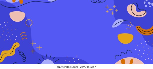 Encantador fondo de doodle dibujado a mano, ideal para la marca juvenil y el arte.