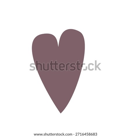 Charming hand-drawn heart icon evokes love, care, and simple affection for modern designs
