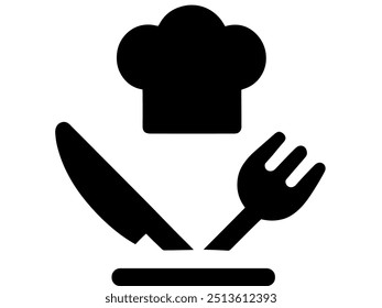 A charming, hand-drawn illustration of a vintage chef cook icon. Perfect for adding a touch of nostalgic charm to your culinary-themed projects. This versatile image can be used for a variety of purpo