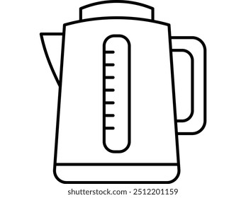 A charming, hand-drawn illustration of a vintage kettle. Perfect for adding a touch of nostalgic charm to your kitchen-themed projects. This versatile image can be used for a variety of purposes
