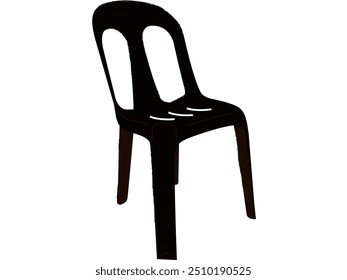 A charming, hand-drawn illustration of a vintage monoblock chair. Perfect for adding a touch of nostalgic charm to your home decor projects. This versatile image can be used for a variety of purposes