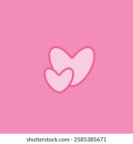 Charming heart with a cute, hand-drawn style, soft pastel colors, and a playful design. Perfect for Valentine's themes, love symbols, romantic decorations, and sweet graphics. High-quality vector.