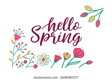 Charming "Hello Spring" Floral Design for Spring Décor