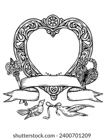 Charming Heritage Vintage Frame Visual Delight