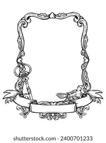 Charmantes Kulturerbe Vintage Frame Visueller Genuss