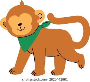 A charming illustration brown