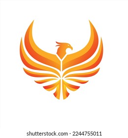 Fénix de ilustraciones encantadoras, ilustraciones de pájaro para iconos o logotipos