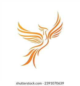 Charming Illustration-Phoenix, Vogel-Illustrationen für Symbole oder Logos