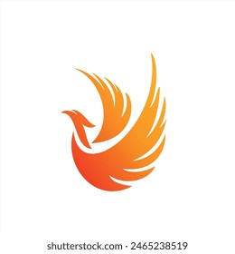 Charming Illustration phoenix, bird illustrations for icons or logos