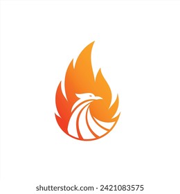 Charming Illustration phoenix logo concept, bird illustrations for icons or logos